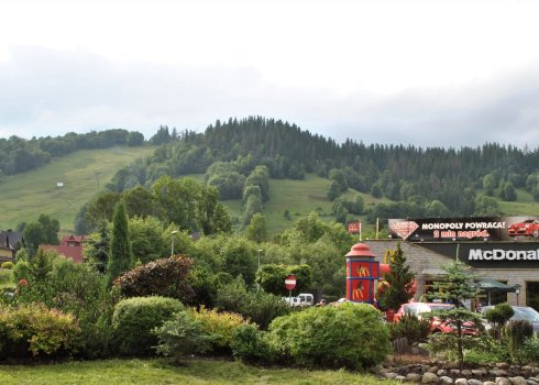 ogród przy restauracji Mc Donald's